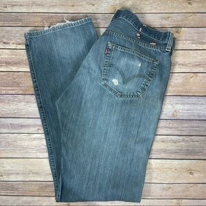 Levi’s 501 36 X 36 Destroyed Butterfly Jeans